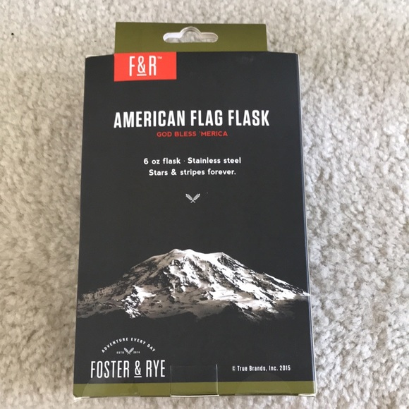 American Flag Flask ✨New In Box ✨ - Picture 4 of 7